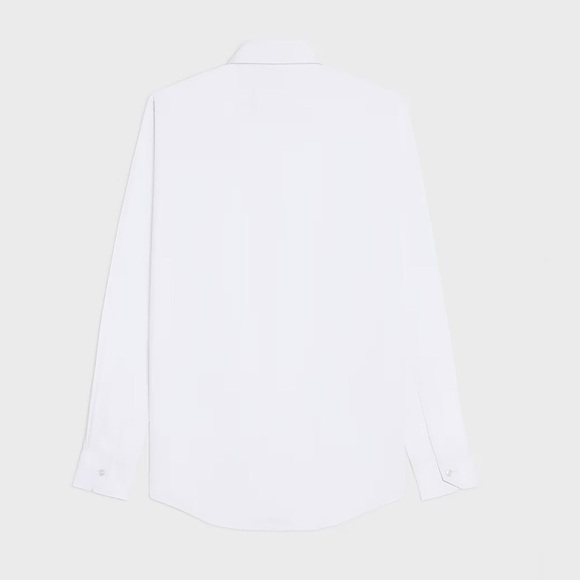 CELINE MEN’S 2024 LOOSE SHIRT IN COTTON POPLIN WHITE SIZE 38 - Picture 2 of 12